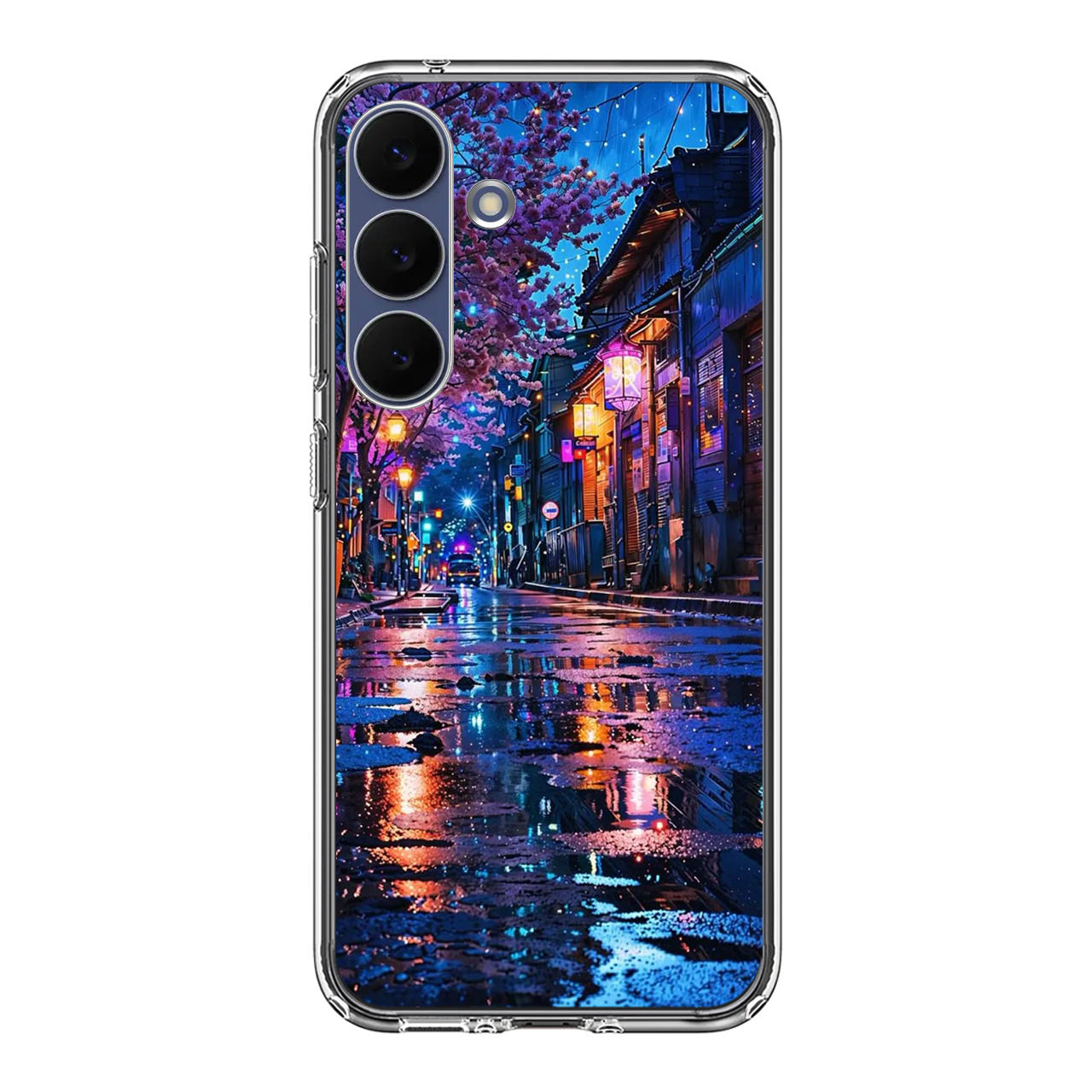 Midnight Sakura Glow Samsung Galaxy S25 FE Case