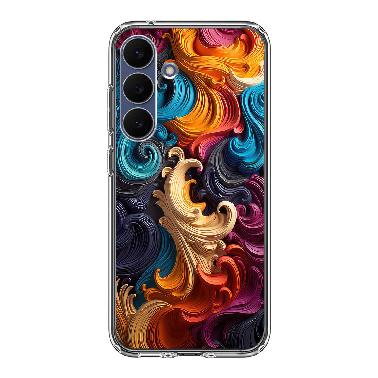 The Dance of Abstract Waves Samsung Galaxy S25 FE Case