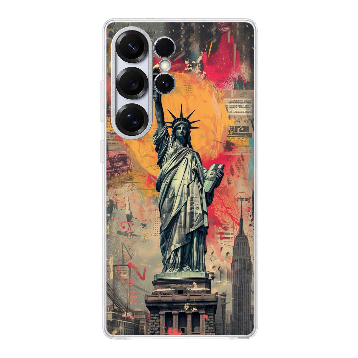 Canvas Art Statue of Liberty Samsung Galaxy S25 Ultra Case