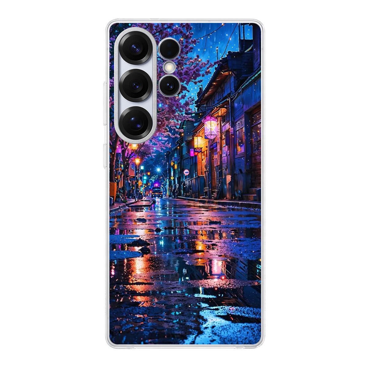 Midnight Sakura Glow Samsung Galaxy S25 Ultra Case