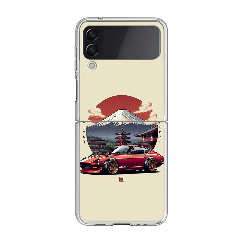 Fuji Fastback Racing the Rising Sun Samsung Galaxy Z Flip 3 Case