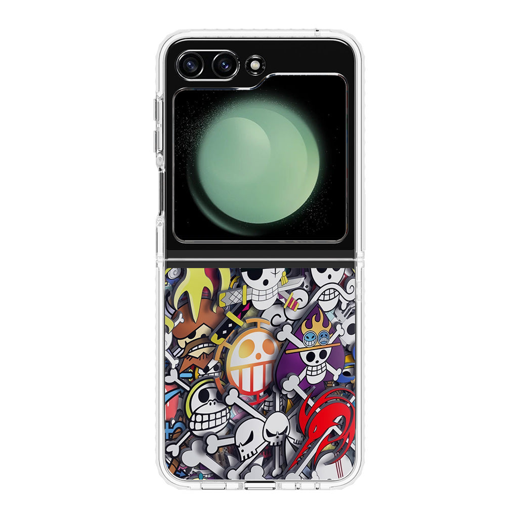 All Pirate Symbols One Piece Samsung Galaxy Z Flip 5 Case