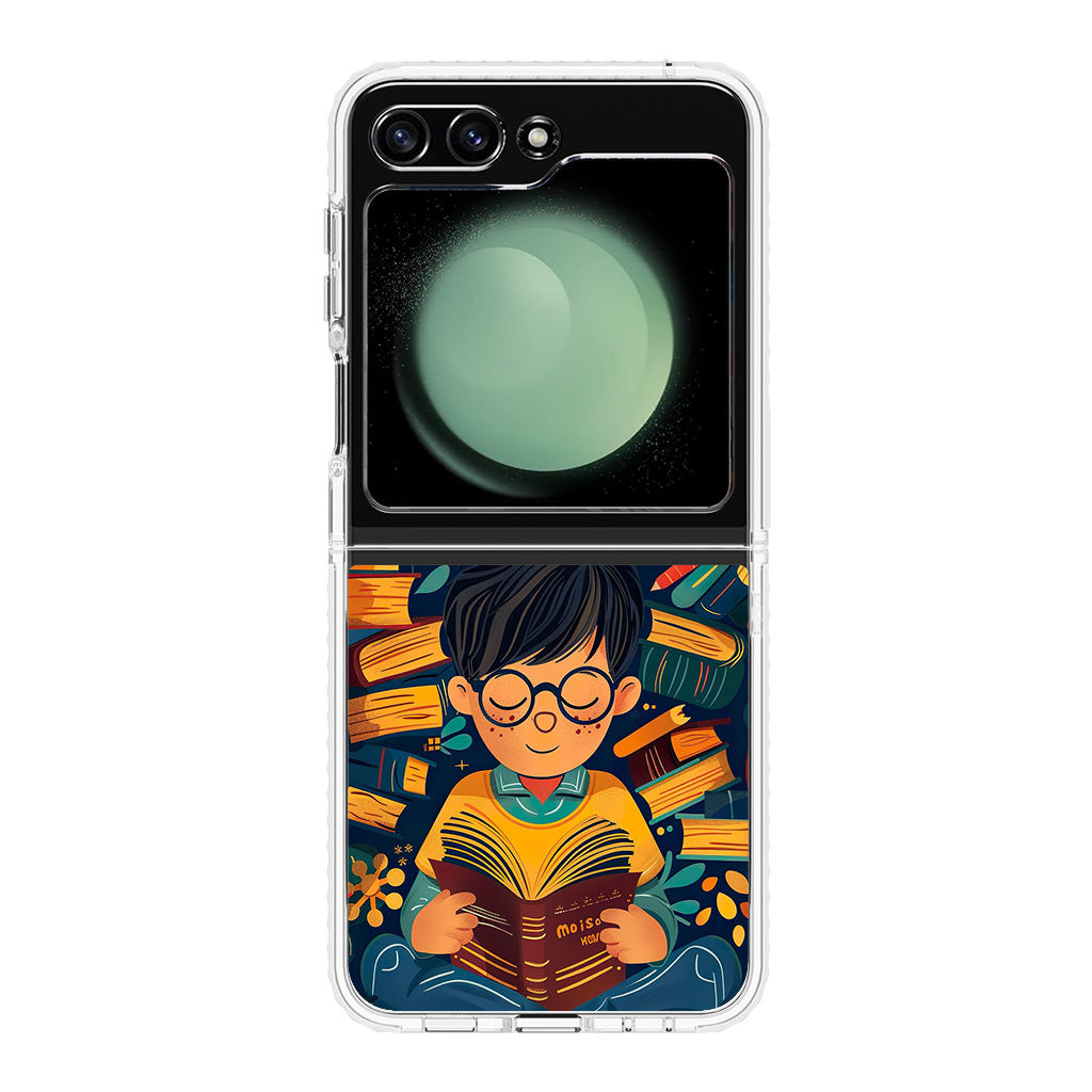 Universe of The Bookworm Samsung Galaxy Z Flip 5 Case