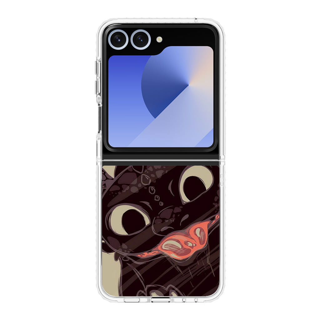 Toothless Dragon Art Samsung Galaxy Z Flip 6 Case – Customilo Toothless Dragon Art Samsung Galaxy Z Flip 6 Case – Customilo
