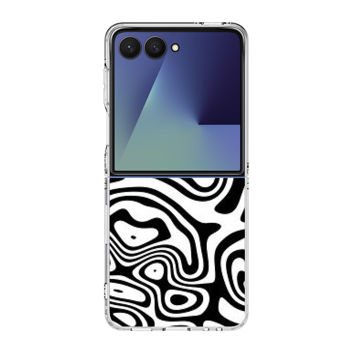 Abstract Black and White Background Samsung Galaxy Z Flip 7 Case