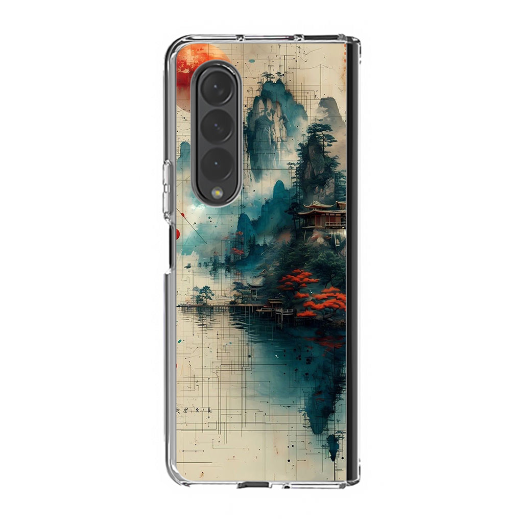 Code of the Crimson Moon Samsung Galaxy Z Fold 3 Case
