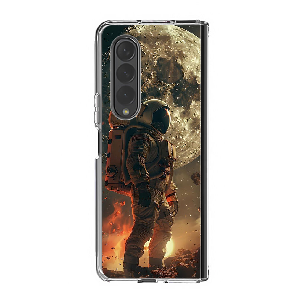 Lunar Sentinel Guardian of the Void Samsung Galaxy Z Fold 3 Case