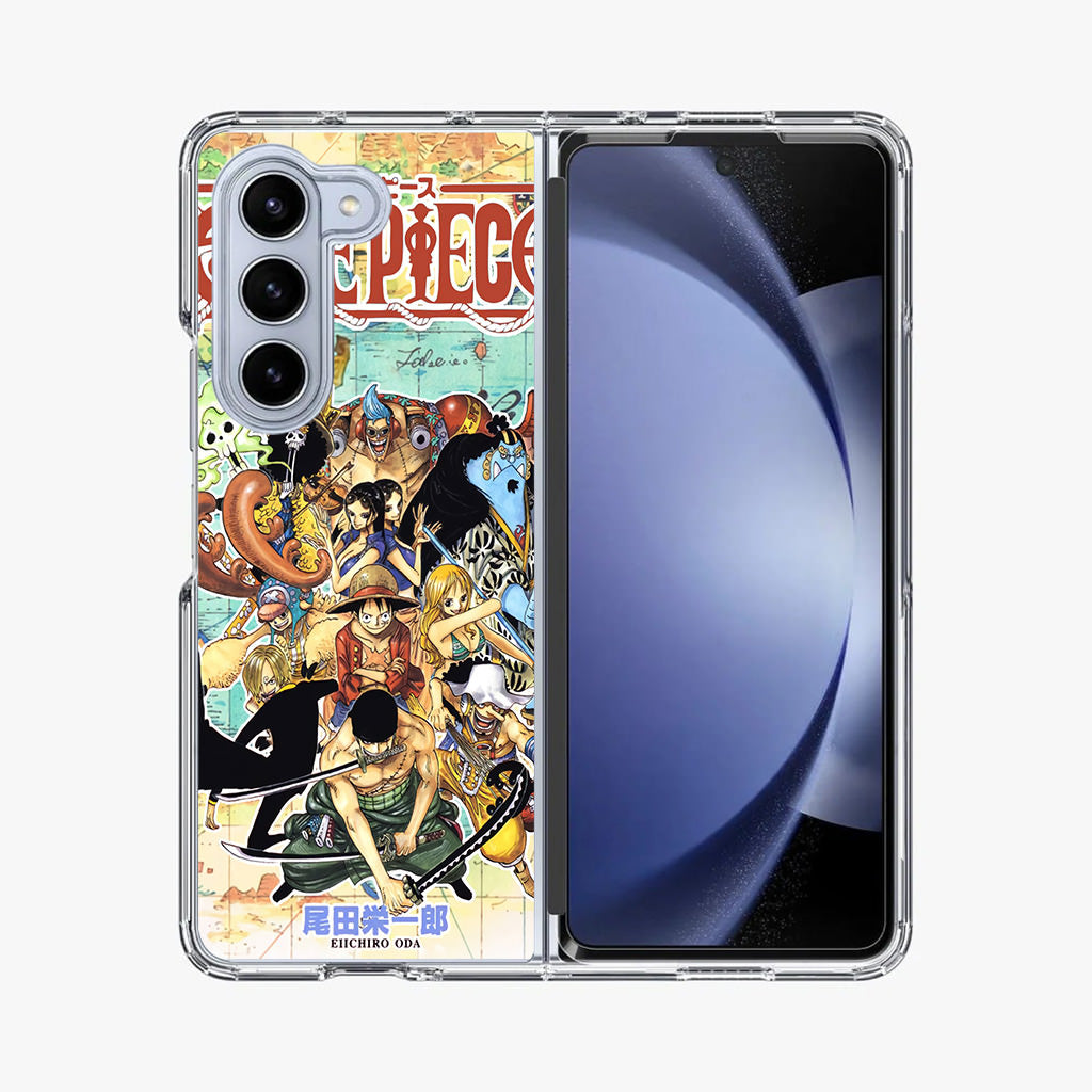 One Piece Comic Straw Hat Pirate Samsung Galaxy Z Fold 5 Case