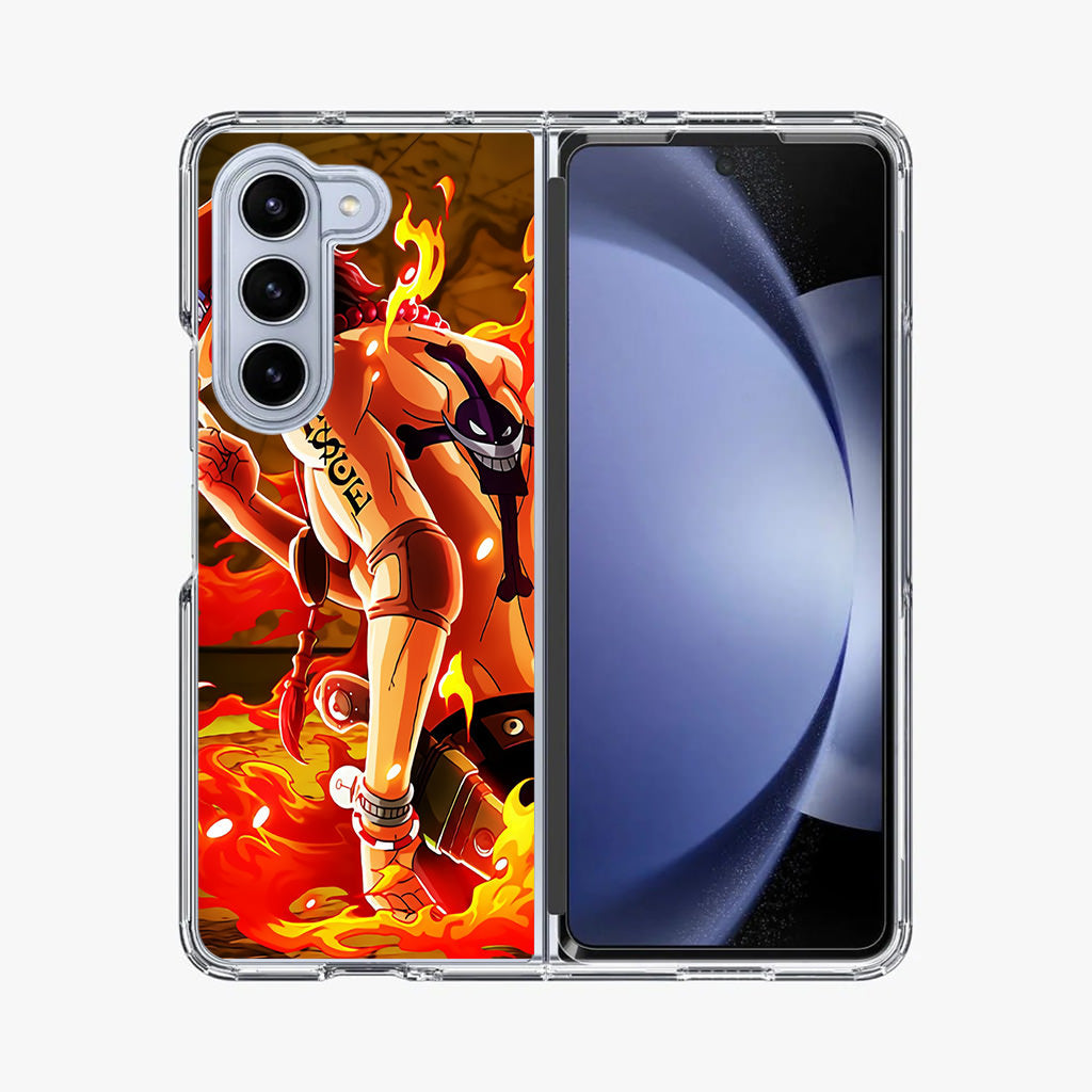 Portgas D Ace Samsung Galaxy Z Fold 5 Case