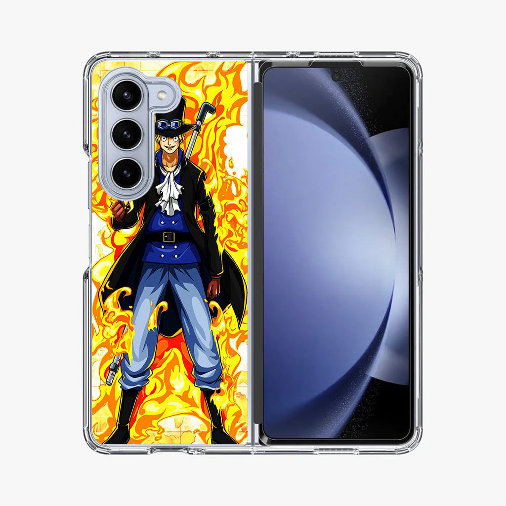 Sabo Mera Mera No Mi Samsung Galaxy Z Fold 5 Case