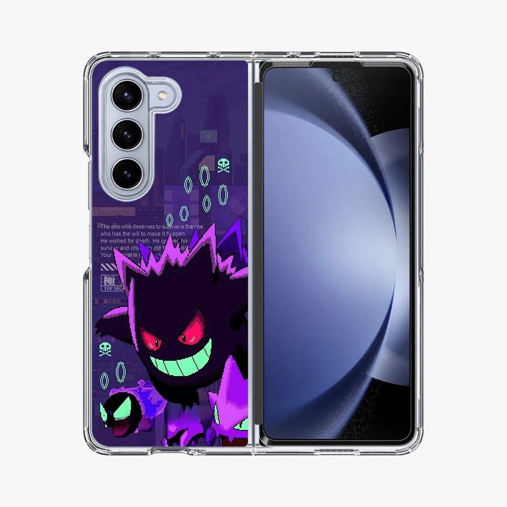 Gengar Pixel Art Samsung Galaxy Z Fold 5 Case