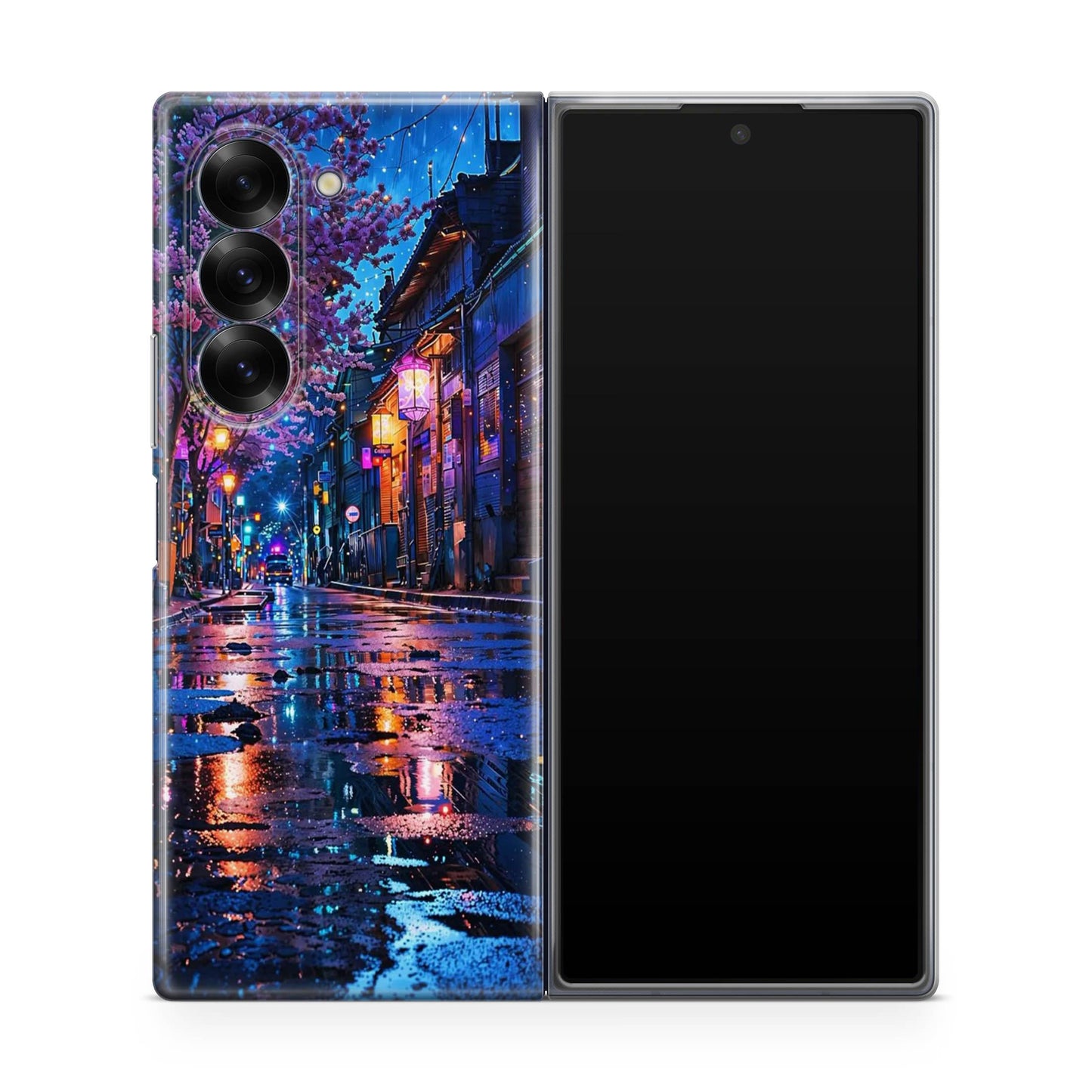 Midnight Sakura Glow Samsung Galaxy Z Fold 6 Case
