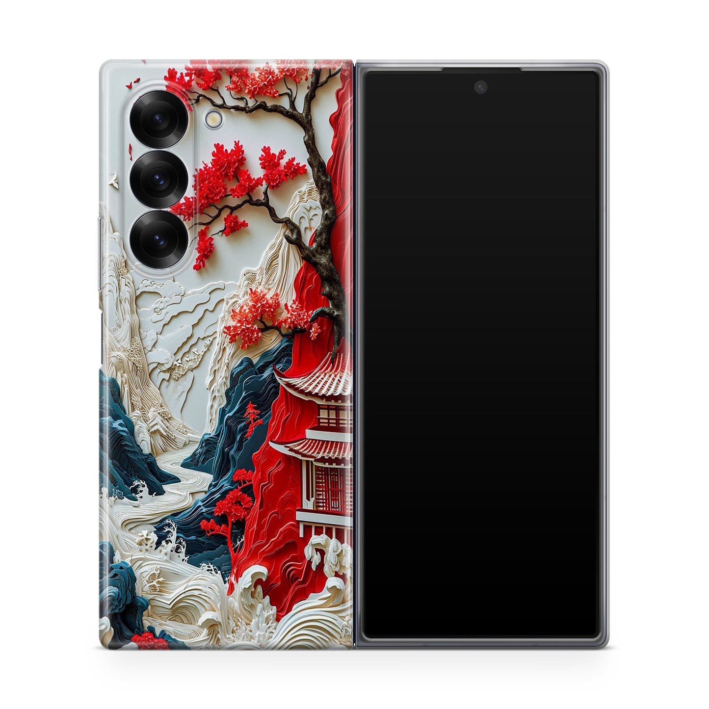 Whispers of the Crimson Zen Samsung Galaxy Z Fold 6 Case