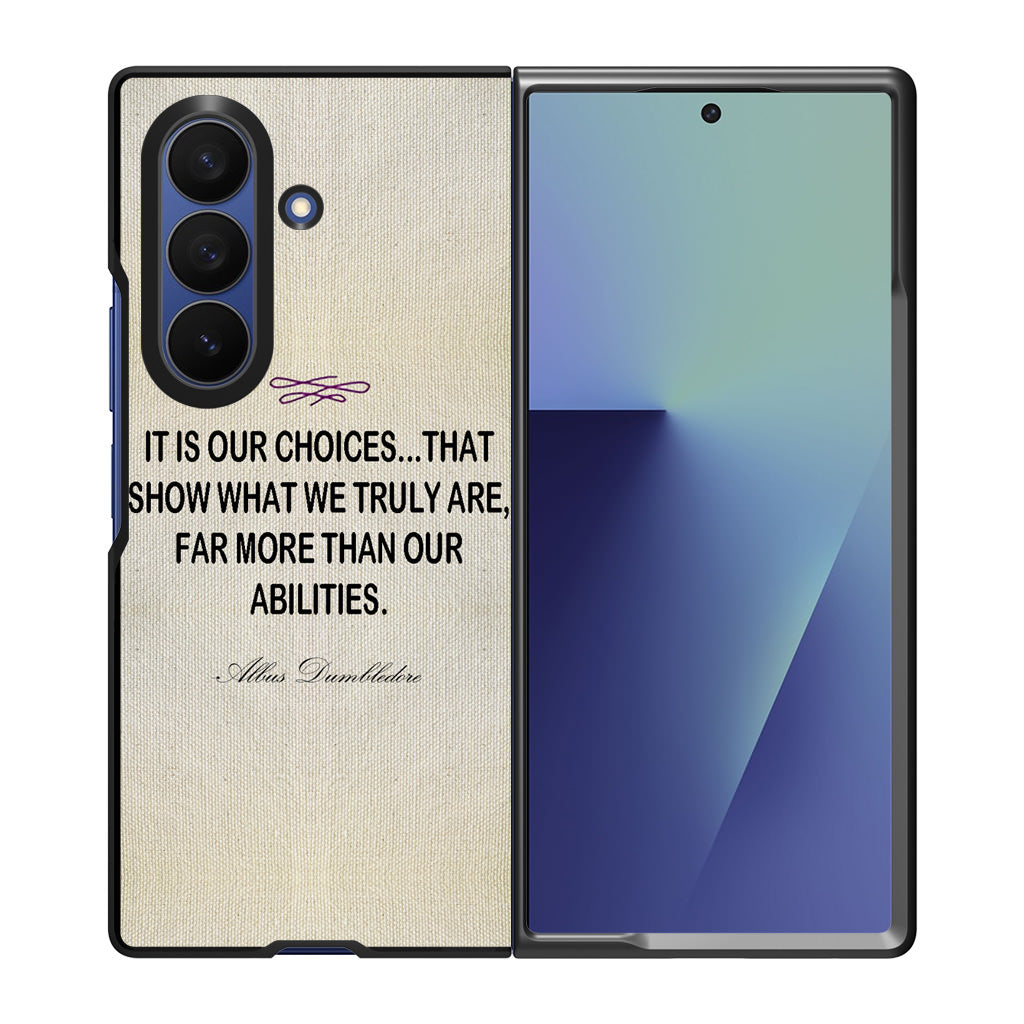 Albus Dumbledore Quote Samsung Galaxy Z Fold 7 Case