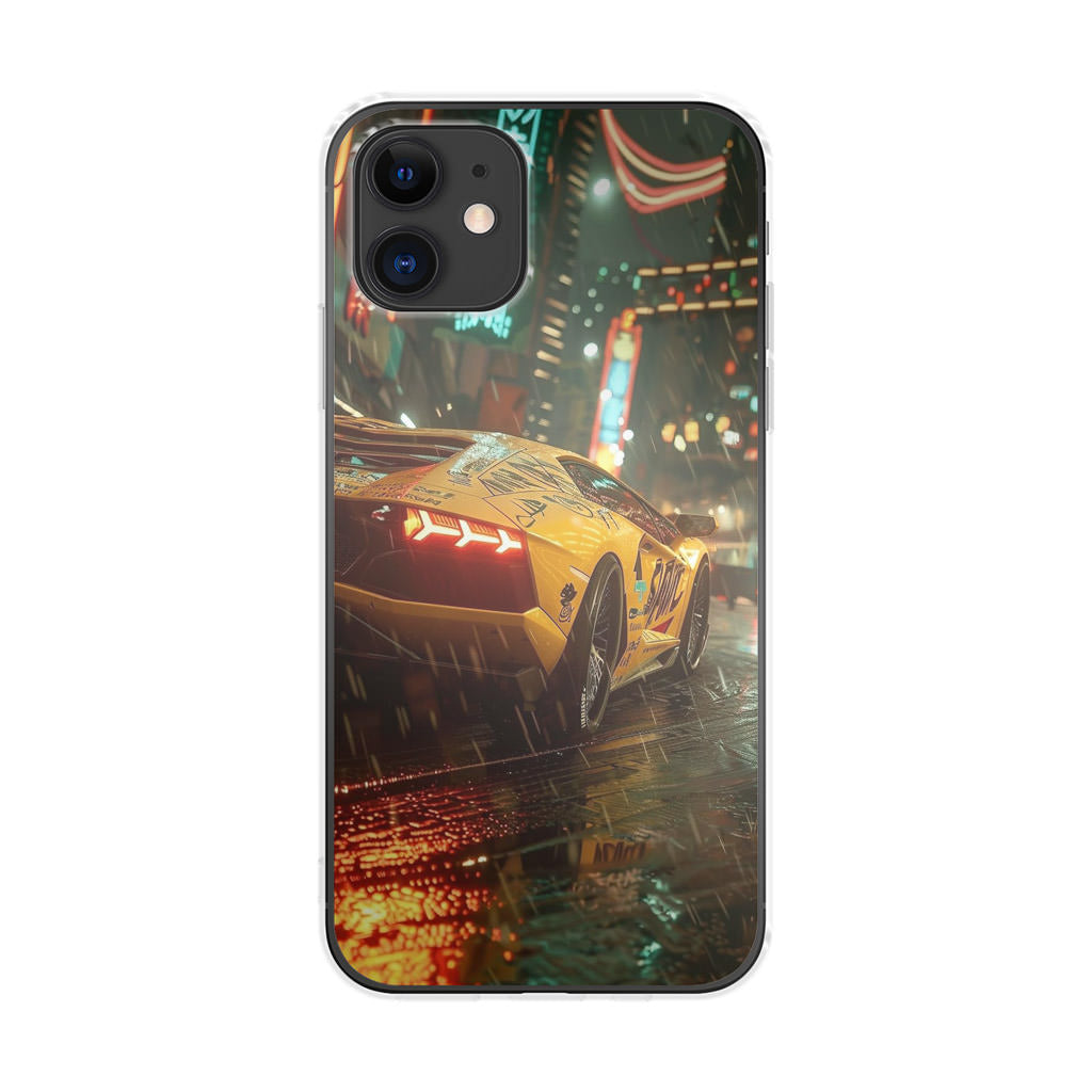 Night Drift Thunder Neon Streets iPhone 12 Case
