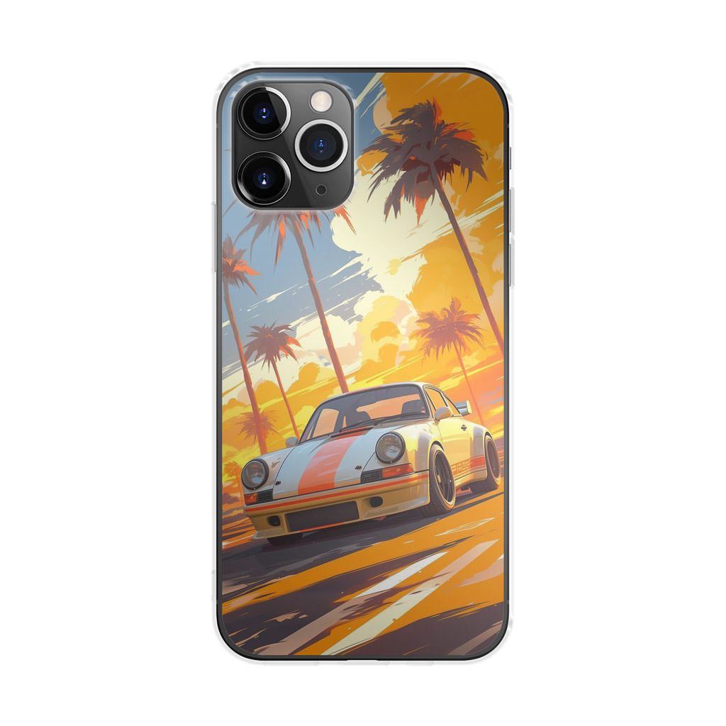 Turbo Dreams in Neon Palms iPhone 11 Pro Case
