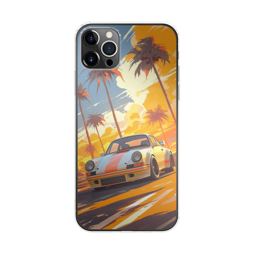 Turbo Dreams in Neon Palms iPhone 12 Pro Case