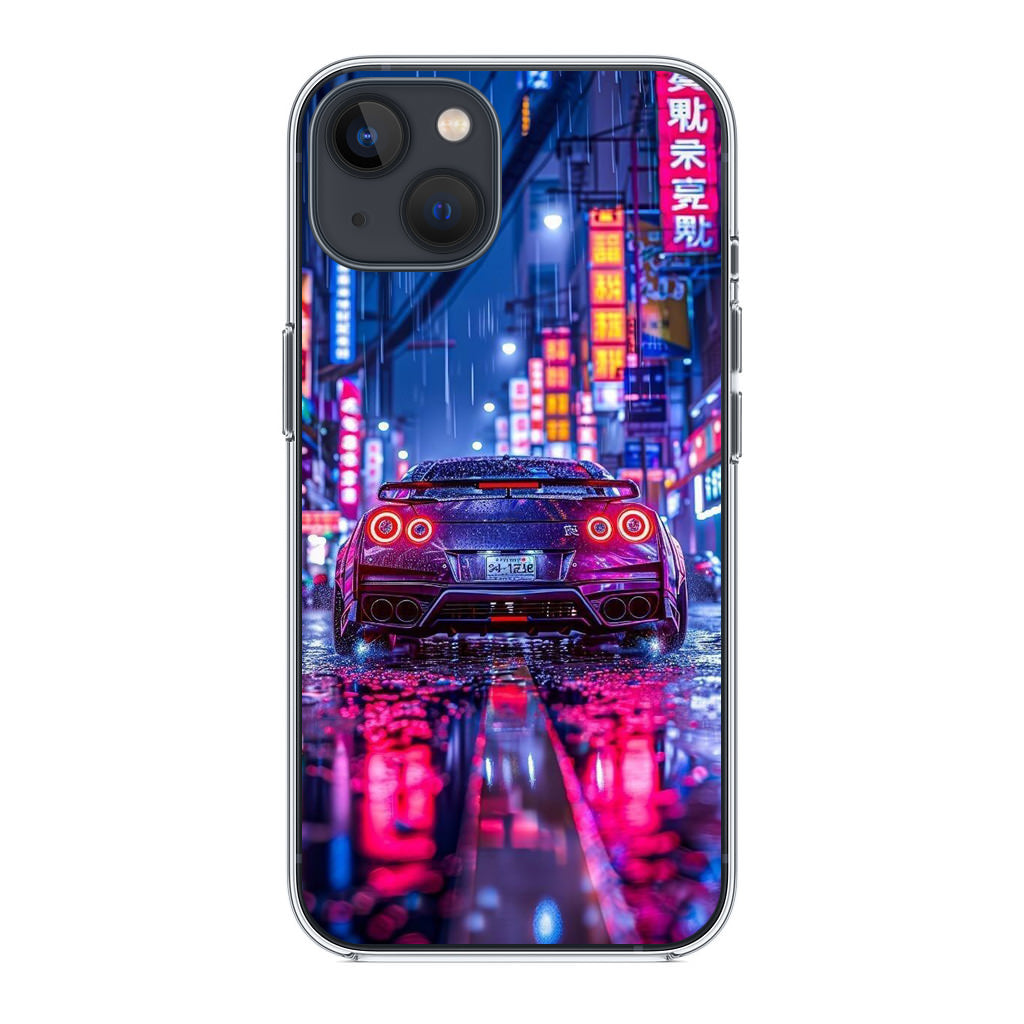 Neon Midnight Drift Tokyo Rain iPhone 13 / 13 mini Case