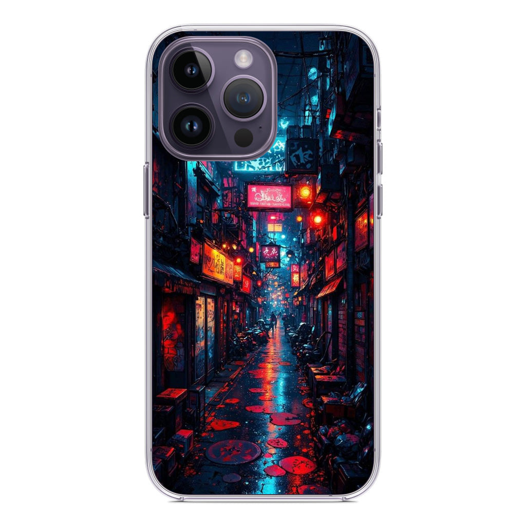 Neon Veins Of The Cyber City iPhone 14 Pro / 14 Pro Max Case
