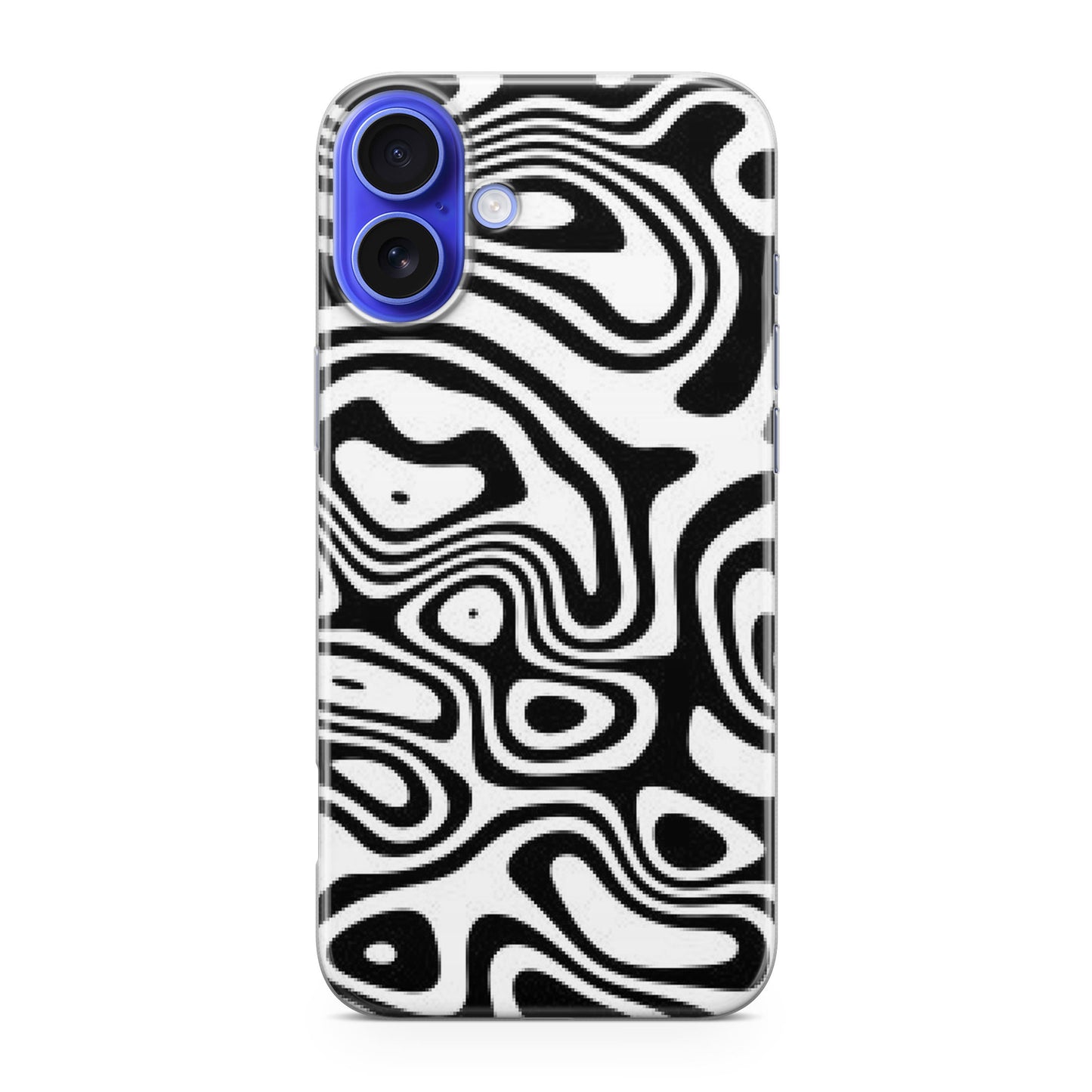 Abstract Black and White Background iPhone 16 / 16 Plus Case