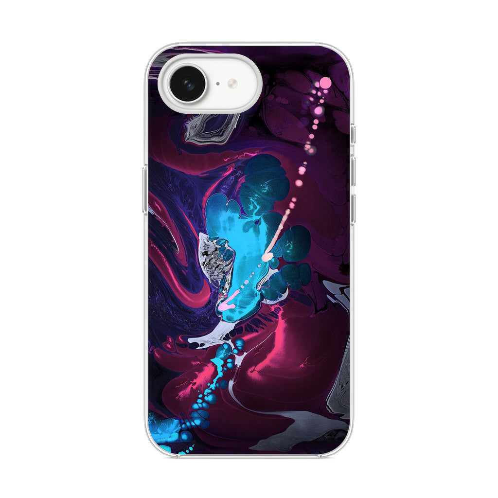 Abstract Purple Blue Art iPhone 16e Case