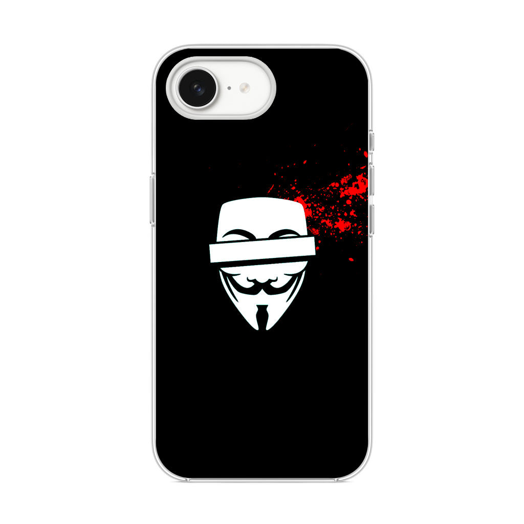 Anonymous Blood Splashes iPhone 16e Case