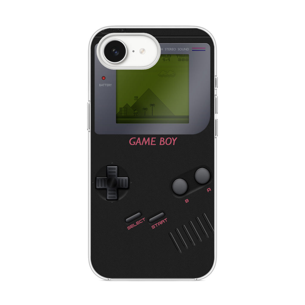 Game Boy Black Model iPhone 16e Case