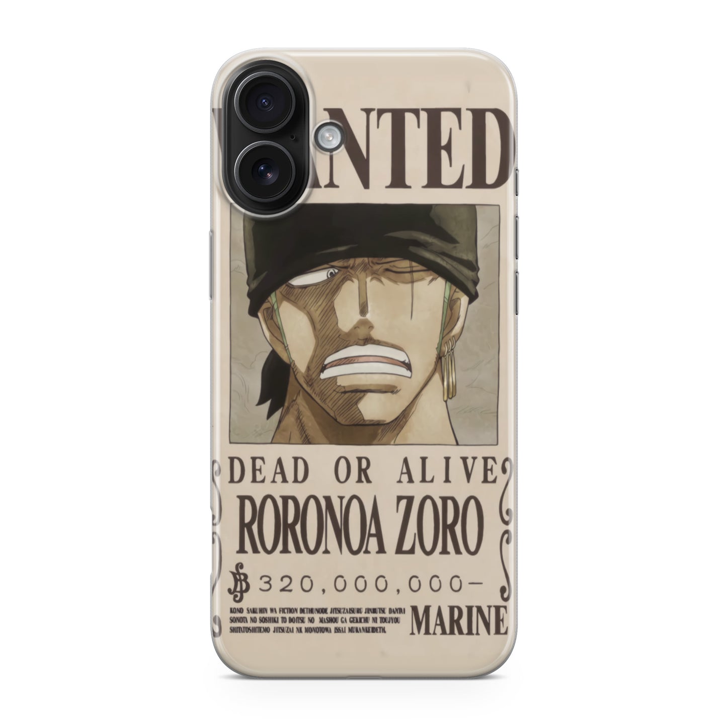Roronoa Zoro Bounty iPhone 17 Case