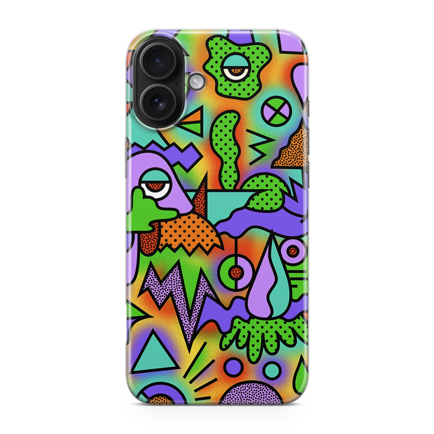 Abstract Colorful Doodle Art iPhone 17 Case