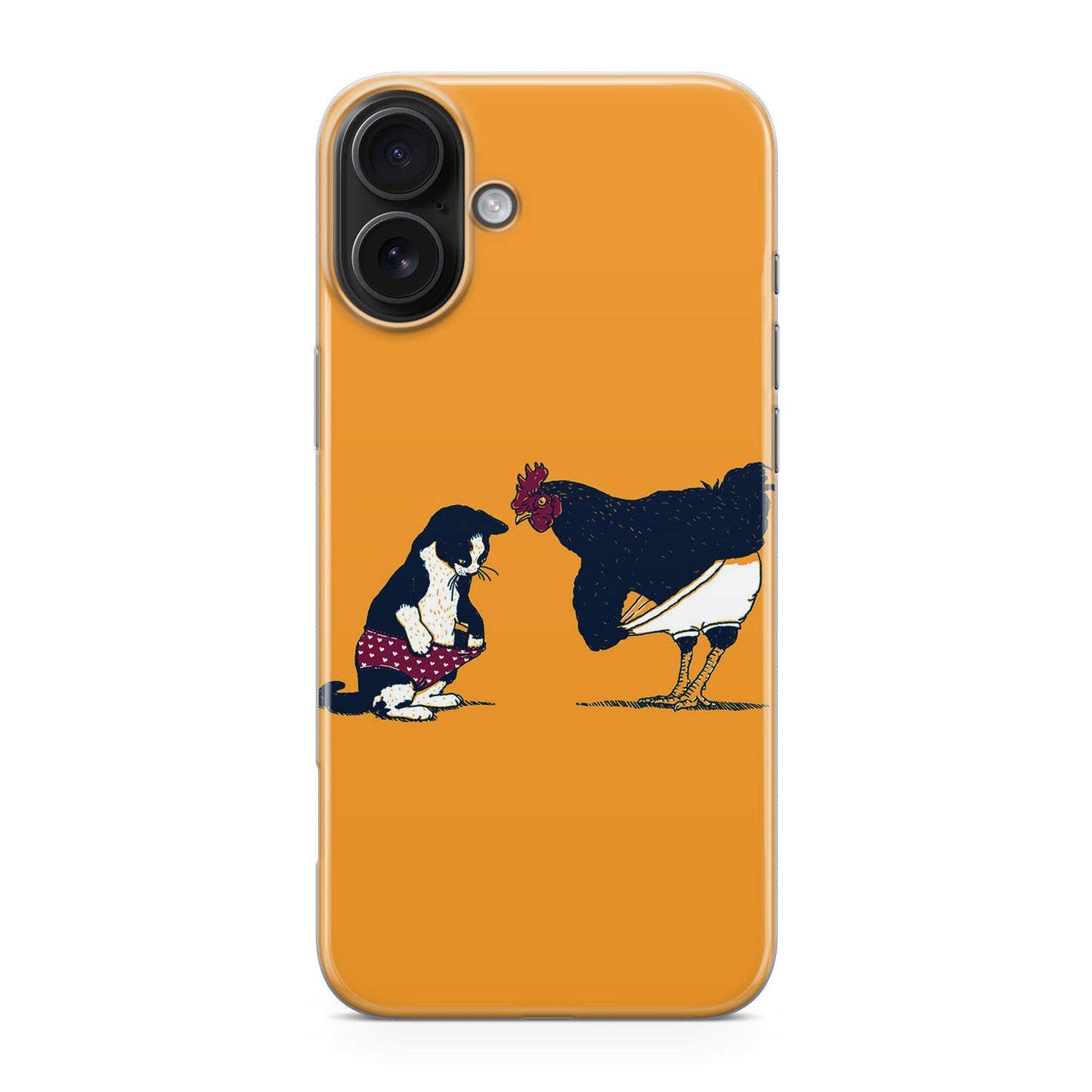 Cat Chicken Yellow Underwear Cute iPhone 17 Case