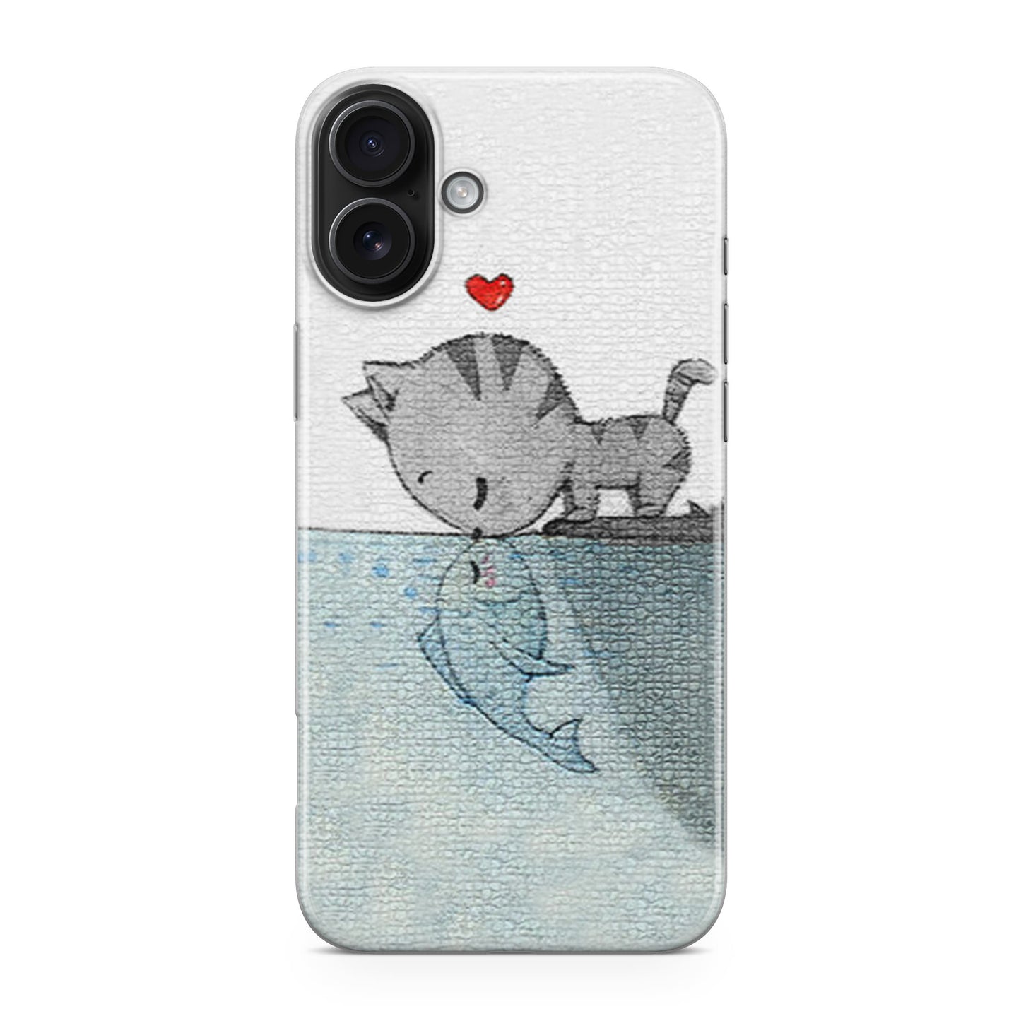 Cat Fish Kisses iPhone 17 Case