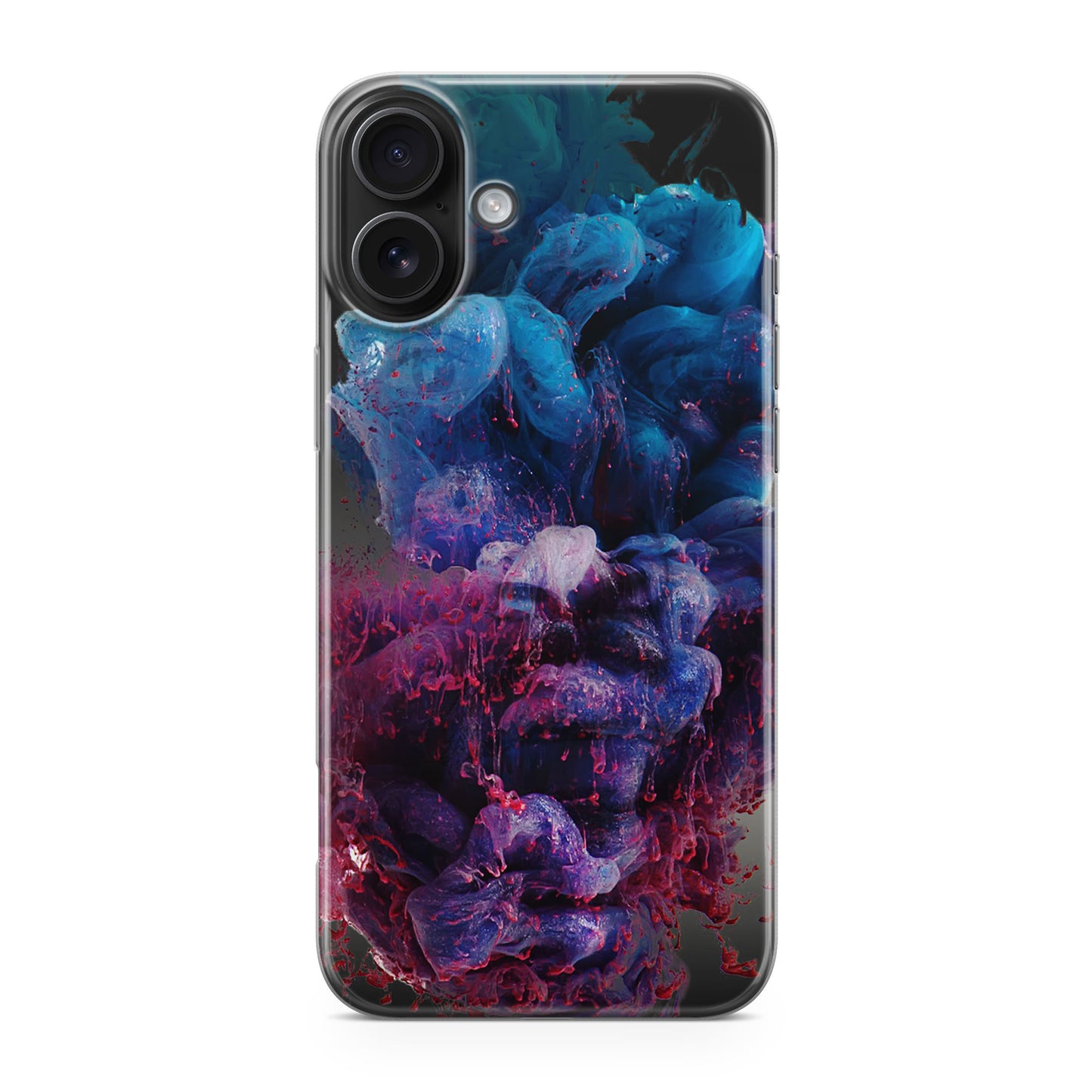 Colorful Dust Art on Black iPhone 17 Case