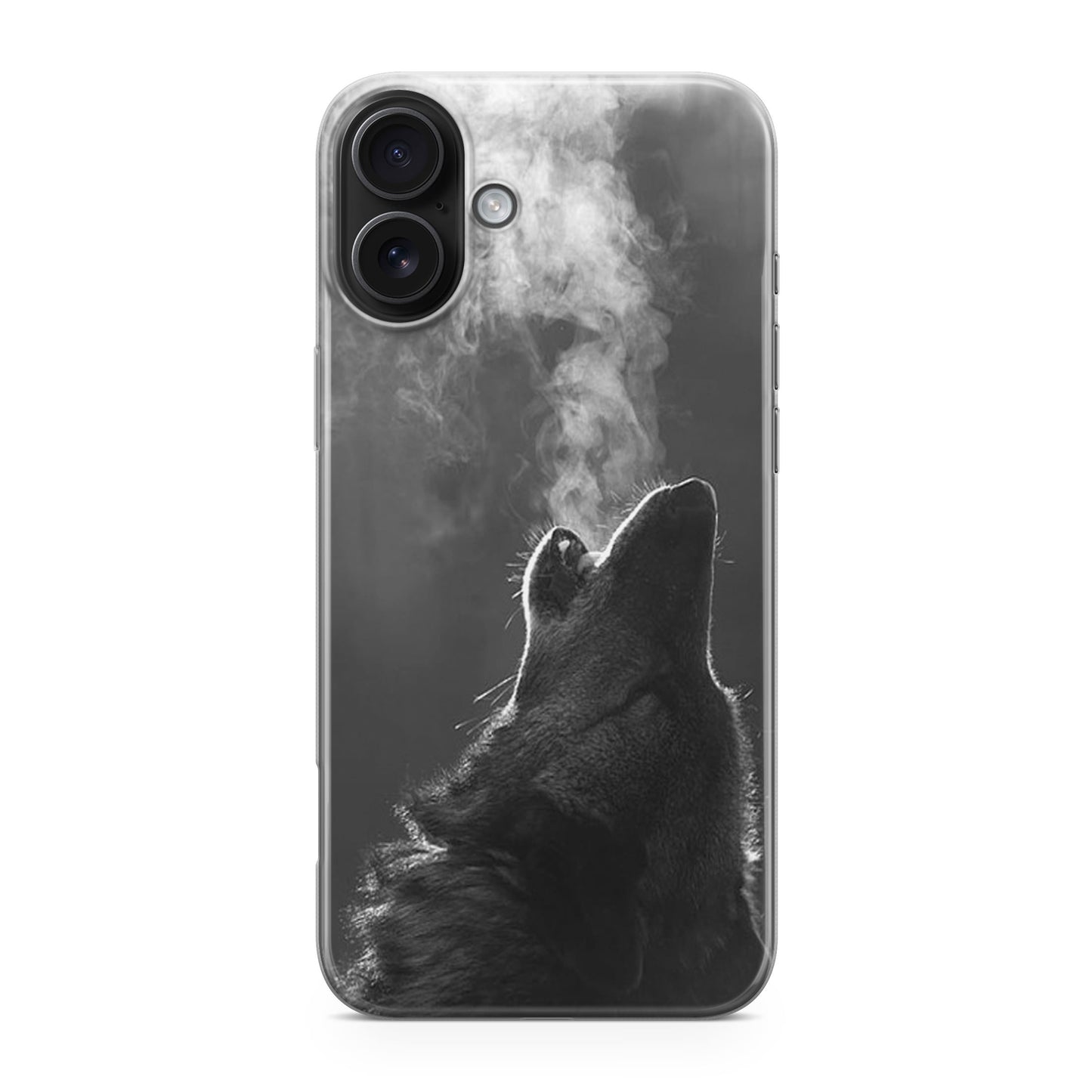 Howling Wolves Black and White iPhone 17 Case