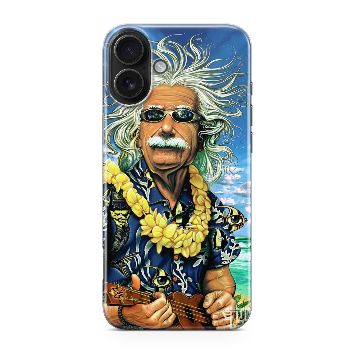 Albert Enstein On Vacation iPhone 17 Case