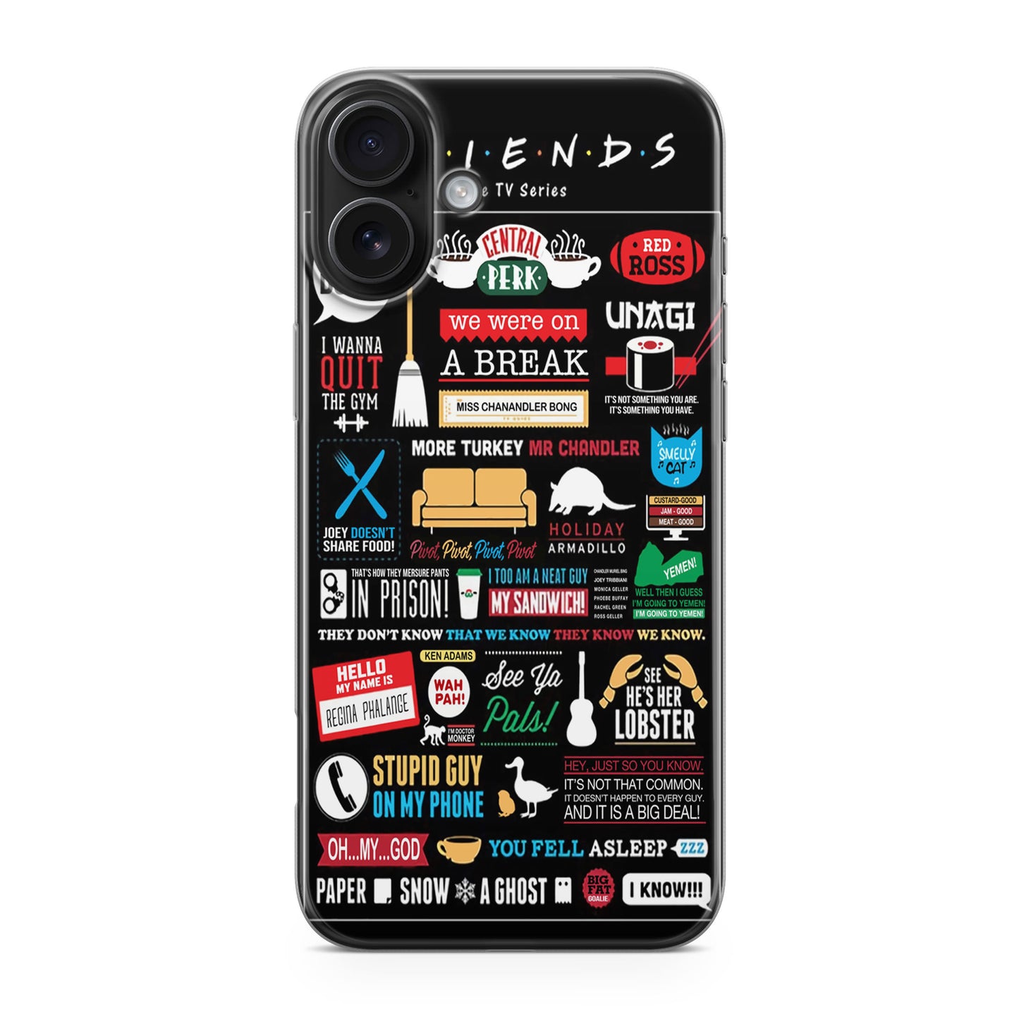 Friends TV Show Quotes Poster iPhone 17 Case