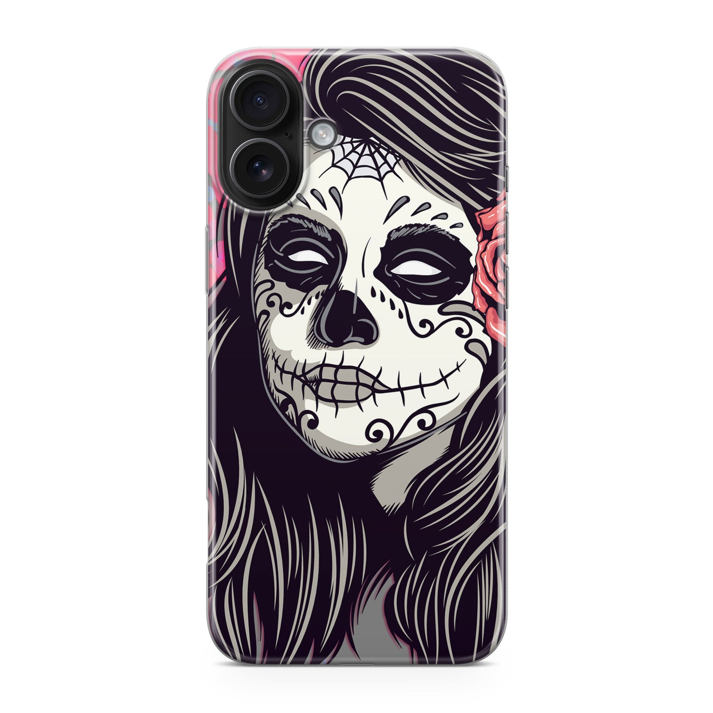 Girl Skull Flower iPhone 17 Case