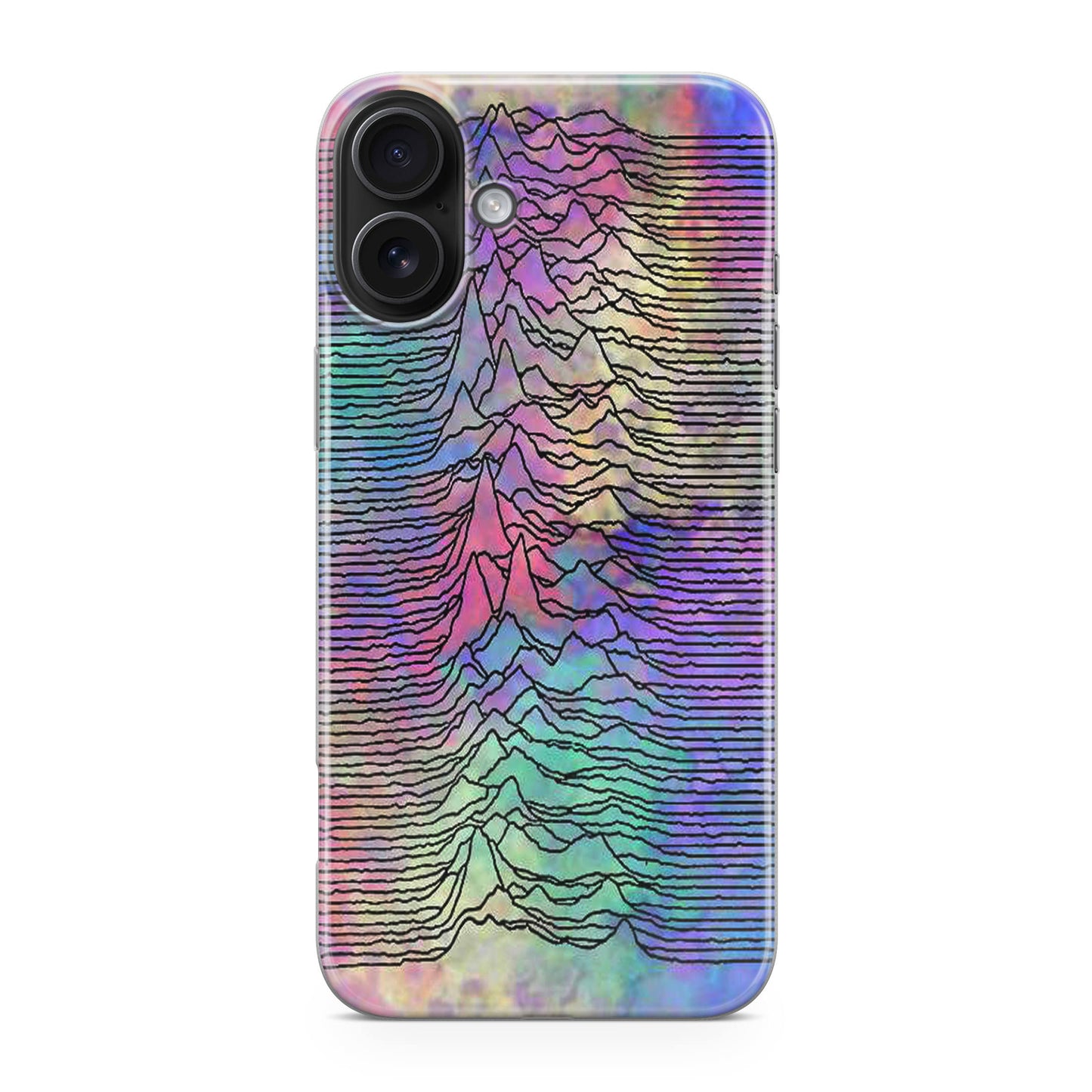 Joy Division Unknown Pleasures Colorful iPhone 17 Case