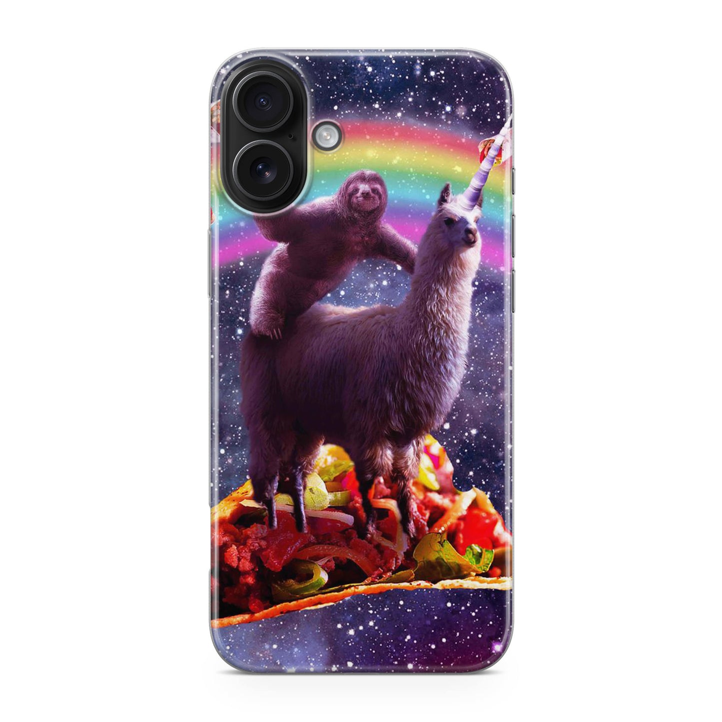 LLama And Sloth On Space iPhone 17 Case