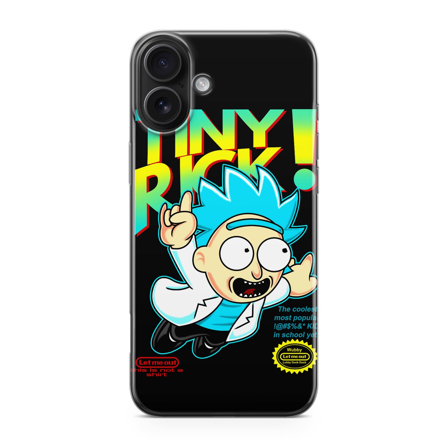 Tiny Rick Let Me Out iPhone 17 Case