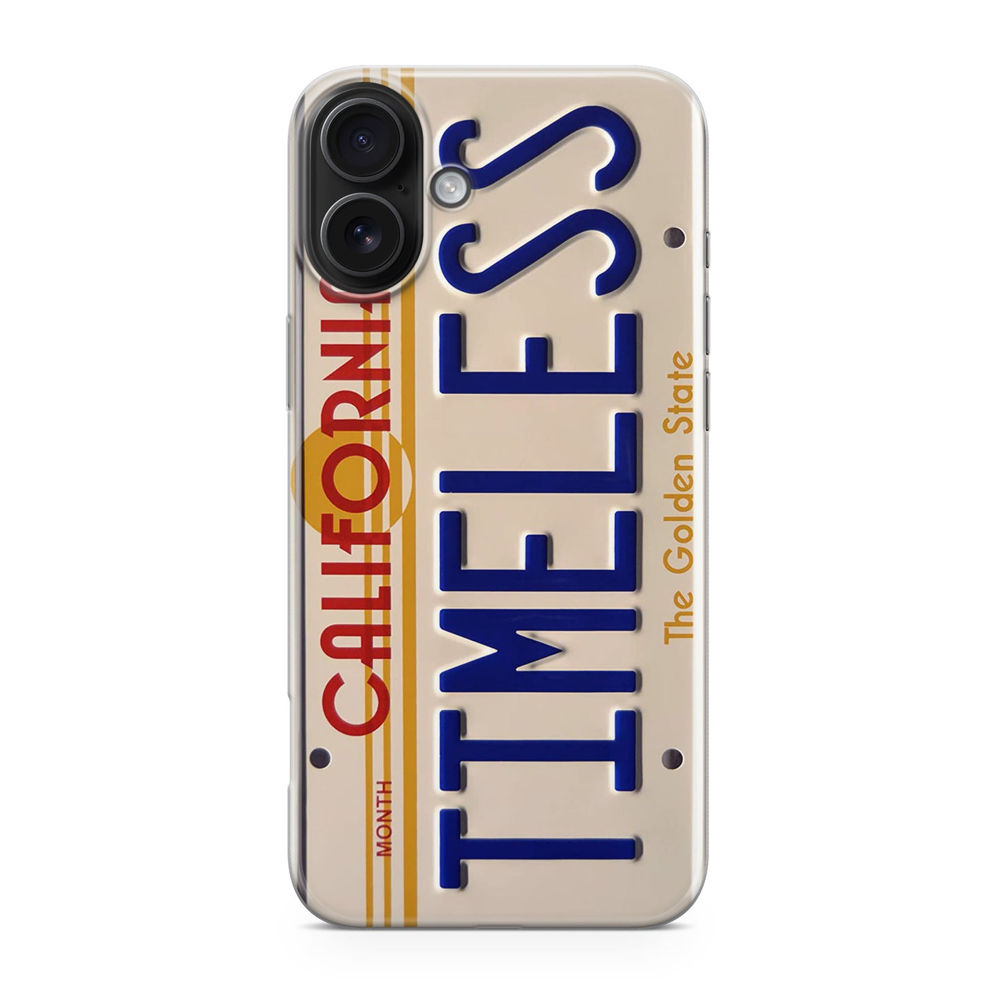 Back to the Future License Plate Timeless iPhone 17 Case