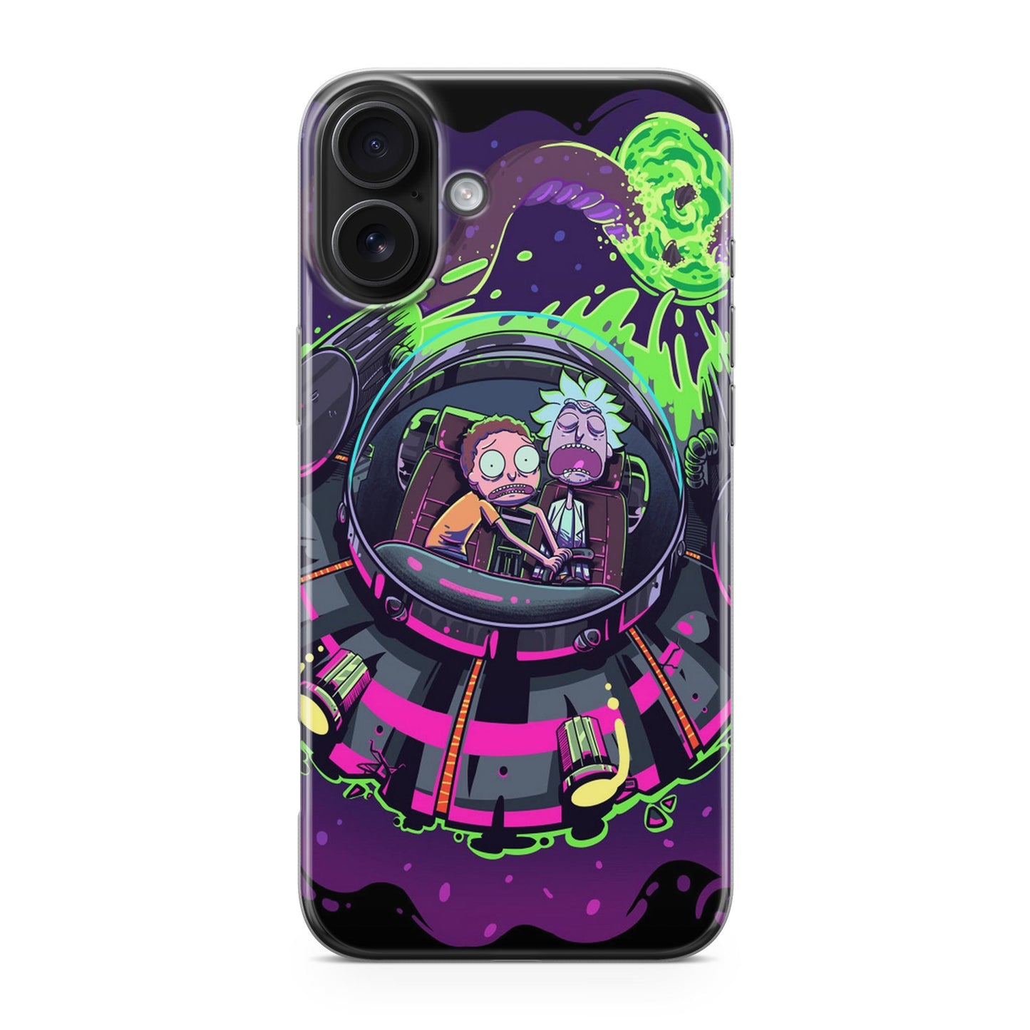 Rick And Morty Spaceship iPhone 17 Case