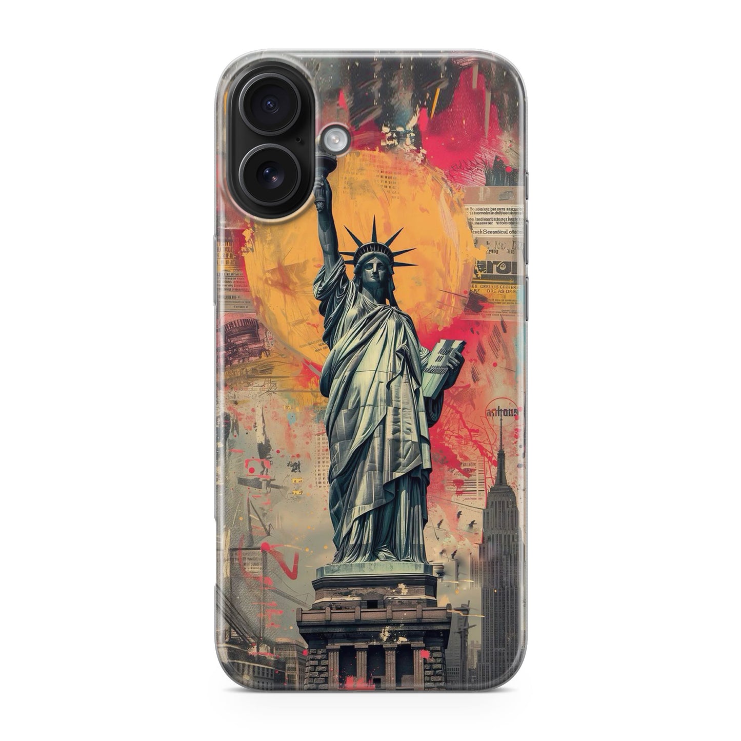 Canvas Art Statue of Liberty iPhone 17 Case