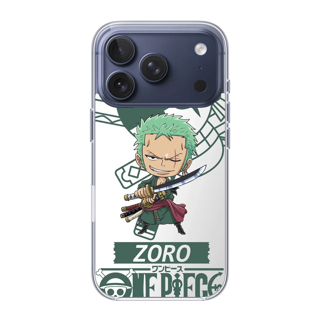 Chibi Zoro iPhone 17 Pro / 17 Pro Max Case