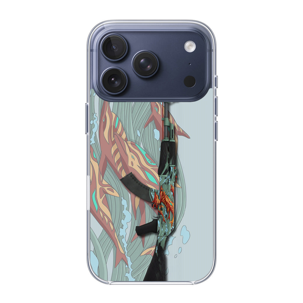 AK-47 Aquamarine Revenge iPhone 17 Pro / 17 Pro Max Case