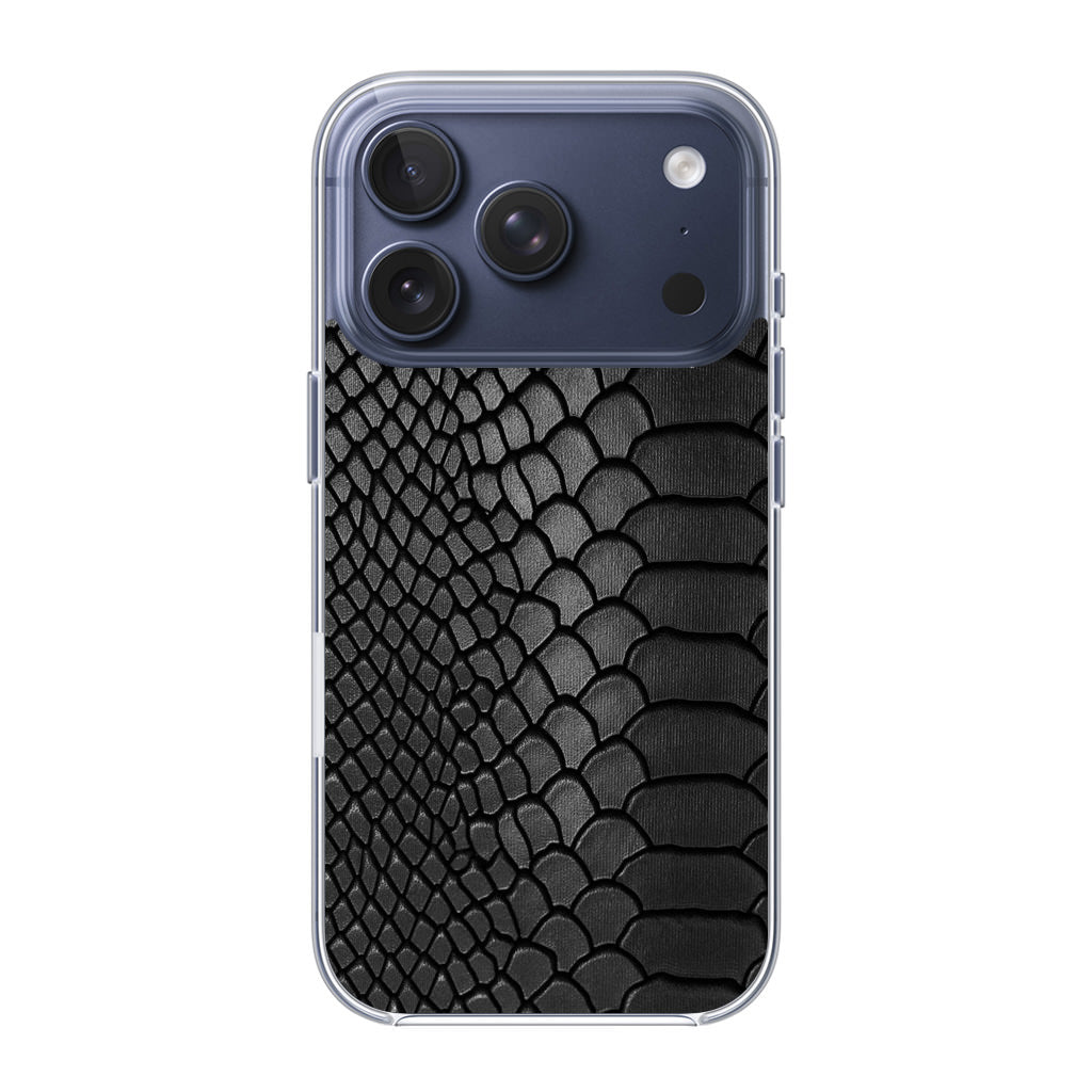 Black Snake Skin Texture iPhone 17 Pro / 17 Pro Max Case
