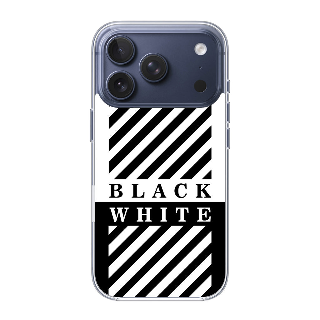 Black White Stripes iPhone 17 Pro / 17 Pro Max Case