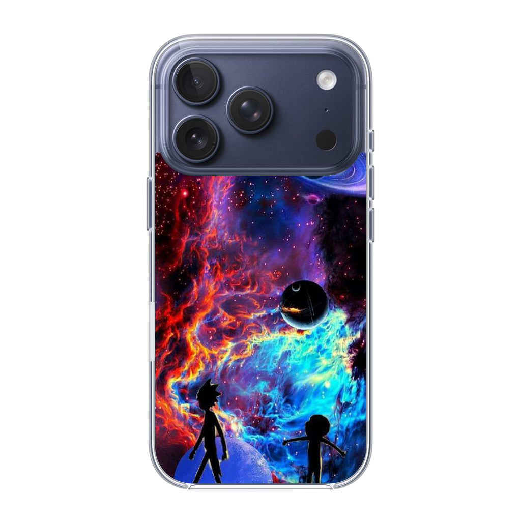 Rick And Morty Flat Galaxy iPhone 17 Pro / 17 Pro Max Case