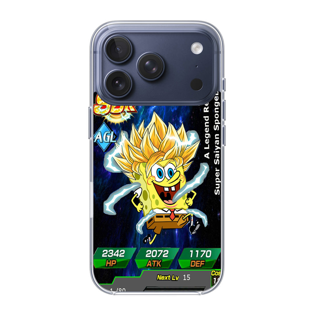 Super Saiyan Spongebob Card iPhone 17 Pro / 17 Pro Max Case