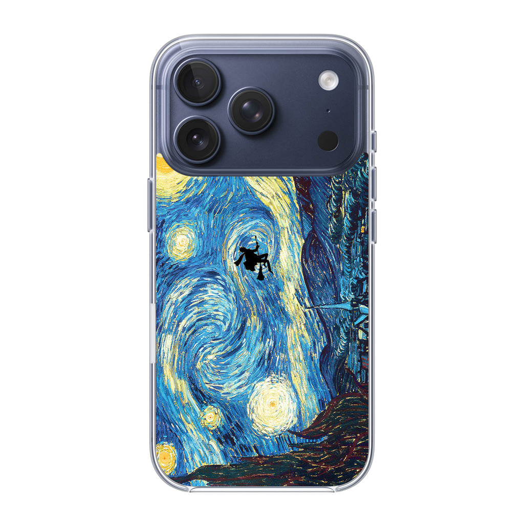 Witch Flying In Van Gogh Starry Night iPhone 17 Pro / 17 Pro Max Case