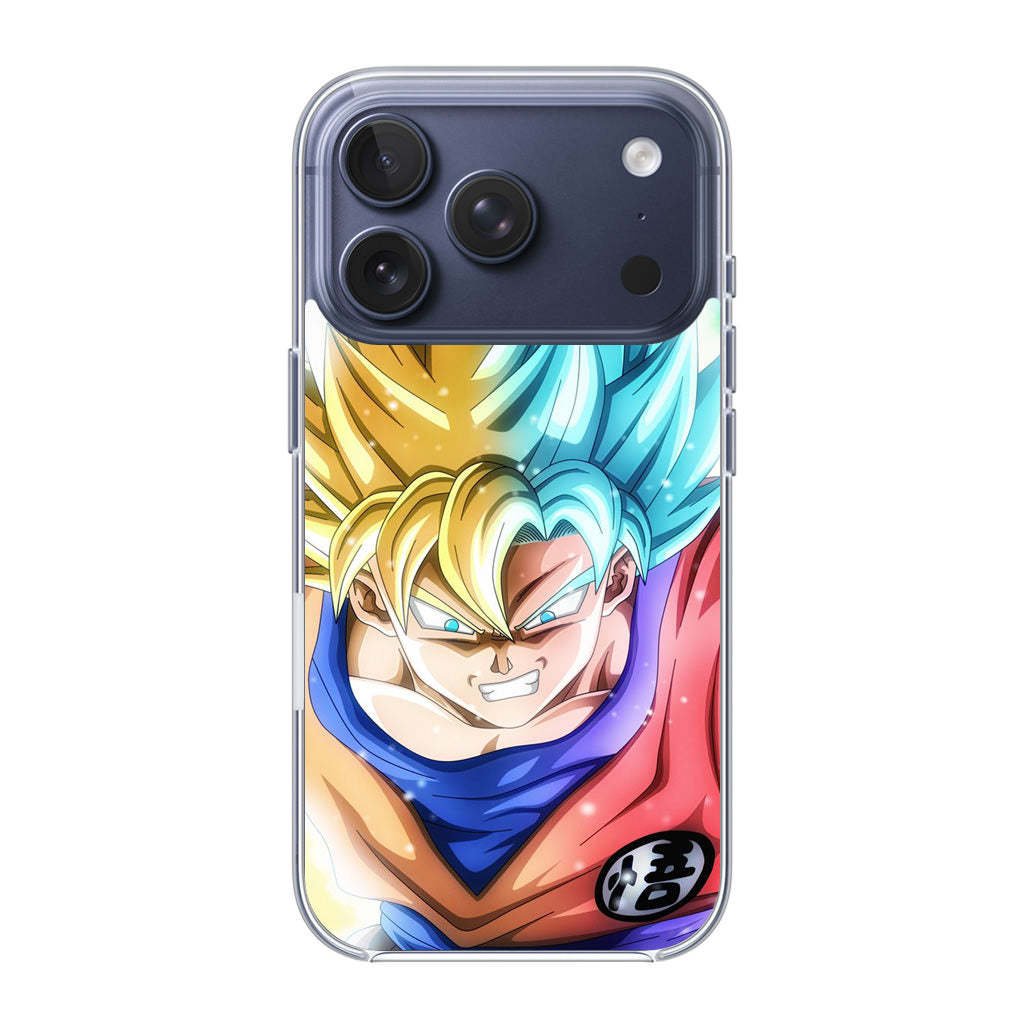 Goku SSJ 1 to SSJ Blue iPhone 17 Pro / 17 Pro Max Case